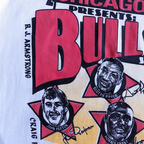 Rare vintage 1991 Chicago Bulls World Champions bootleg Good Boys tee - Picture 8 of 12